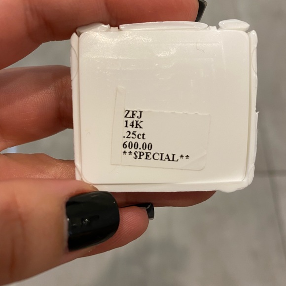 100% Natural Diamond Yellow Gold Pendant - Picture 6 of 6